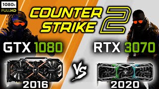 GTX 1080 vs RTX 3070 in CounterStrike 2  1080p Benchmark  1440p Gameplay [upl. by Lana431]