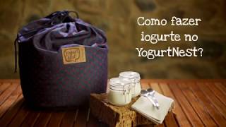 Como fazer iogurte com leite ou bebida de soja no YogurtNest [upl. by Fablan]