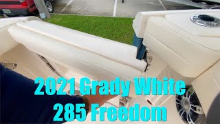 2021 Grady WHite 285 Freedom Walk Through FishTale Boats Joe Davis [upl. by Anitnerolf599]