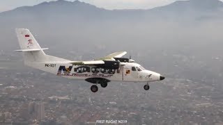 FIRST FLIGHT N219 full take off view from the sky and landing [upl. by Howzell]