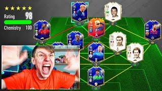 198 RATED  HIGHEST RATED TEAM ON FIFA 20 FUT DRAFT [upl. by Koetke]