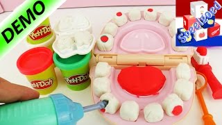 DR WIEBELTAND Play Doh Nederlands – Tandartsspel met klei – Nieuwe tanden maken van klei [upl. by Joanie]