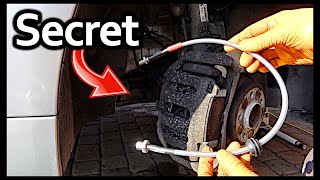 BMW BRAKE HOSE REPLACEMENT EASY METHOD [upl. by Poppas604]