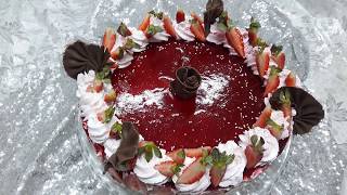 Recette du fraisier facile [upl. by Annodam]