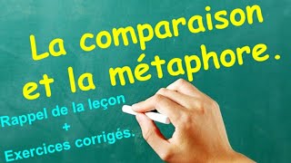 Comparaison et métaphorerappel de leçonexercices corrigés [upl. by Mapes]