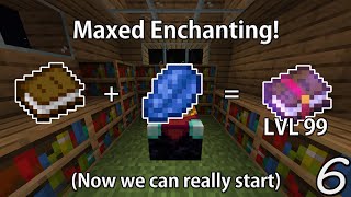 MAX LEVEL ENCHANTING  Minecraft Hardcore 6 [upl. by Florenza]