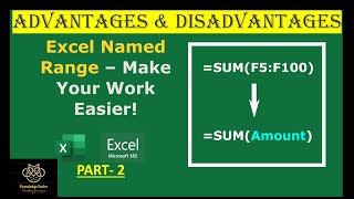 Session111  Advantages and Disadvantages of Excel Name Ranges [upl. by Ross]