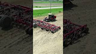 620 HP tractor amp 80 foot seedhawk vaderstad seeding in canada farming [upl. by Tilney]