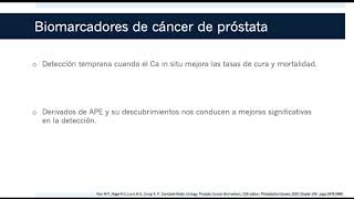 Biomarcadores de Cáncer de Próstata [upl. by Hairahcaz]