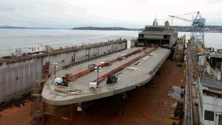 144car ferry Tokitae construction time lapse [upl. by Baryram866]