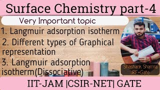 Langmuir adsorption isotherm Surface Chemistry part4CSIRNET GATE IITJAM [upl. by Aihcsrop]