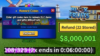 NOVO CÓDIGO  29 CÓDIGOS DE EXP BELI E RESET DO BLOX FRUITS  blox fruit codes [upl. by Lebbie]