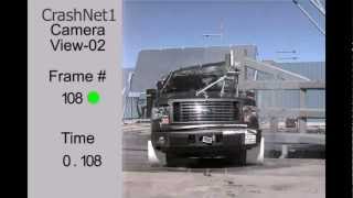 Ford F150 Supercab  2011  Pole Crash Test  High Speed Camera  NHTSA Full Length Test in HD [upl. by Ailaro41]