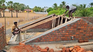 Construction Of Sloped Roof FormWork PerfectlyRoof ConstructionSloping Roof DesignModern Roofing [upl. by Ianahs55]