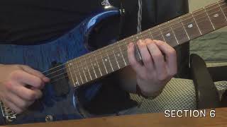 Skyhaven  Liftoff Tim Henson amp Scott LePage Guitar Solo lesson [upl. by Llorrad]