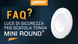 MINI ROUND lampada di emergenza per scatola tonda  LINERGY [upl. by Relyhcs]