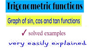 Graph of trigonometric functions class 11vmatics444 [upl. by Annayad]