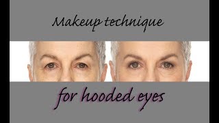 Hooded Eyes  simple makeup techniques for mature hooded eyes [upl. by Cohette]