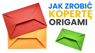 Jak Zrobić Łatwą Kopertę Z Papieru Origami  How To Fold Easy Origami Envelope Paper DIY ✉️💌 [upl. by Wilterdink]