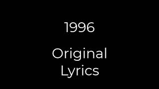 1996 Original Lyrics Doin Time  Sublime [upl. by Adey]