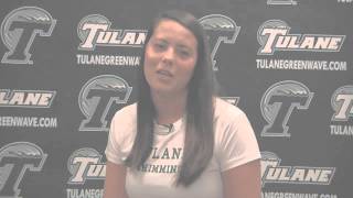 Get To KnowTulane Swimming amp Divings Lauren Pfohl [upl. by Ellersick]