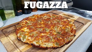 FUGAZZA al SARTÉN PIZZA ARGENTINA SIN LEVADURA Masa Delgada y Crujiente  William Priets [upl. by Evangelina]