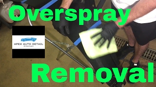 Overspray Removal from clear coat only [upl. by Jemima]