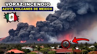 IMPACTANTE EL VOLCAN POPOCATEPETL E IZTACCIHUATL SE ESTAN QUEMANDO ANIMALES Y POBLACION EN PELIGRO [upl. by Bittner]