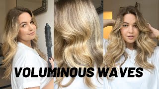 GHD RISE HAIR STYLING TUTORIAL  REVIEW  wavy voluminous hair [upl. by Gottuard450]