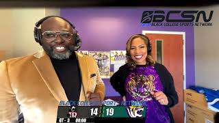 Halftime interview with Dr Roslyn Clark Artis President of Benedict College [upl. by Eelirol]