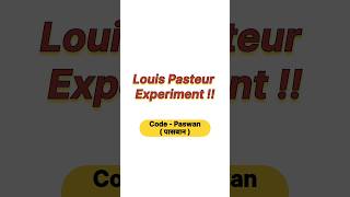 Louis Pasteur experiment ✨ neet neet2025 botany biology aiimsBotanyNeet [upl. by Oelc]