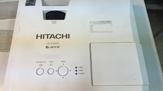 Hitachi CPX2010 Cleaning or replacing the filter andor bulb [upl. by Eerual]