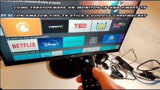 Come trasformare un monitor in una Smart TV con Amazon Fire TV Stick e Google Chromecast [upl. by Nnaegroeg]