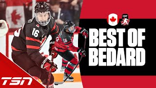 BEST OF CONNOR BEDARD  2023 IIHF WORLD JUNIORS [upl. by Naldo203]