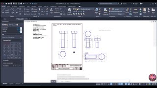 CIVATA ÖRNEK TEKNİK RESİM Bolt Sample Technical Drawing [upl. by Anwahsed]