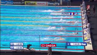 Mondiaux de natation Barcelone 2013  Finale 200m nage libre Hommes 300713 HD FR [upl. by Nnyleuqaj528]