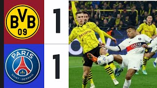 Dortmund vs PSG 11 Highlights amp Goal UEFA Champions League 202324 [upl. by Lolita]