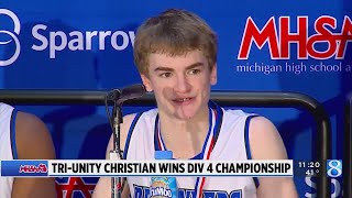 MHSAA boys basketball finals highlights [upl. by Aehr]