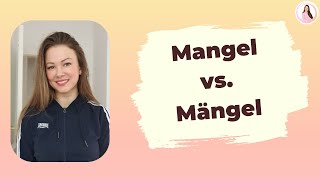 Mangel vs Mängel  Deutsch lernen  Learn German shorts [upl. by Ydner]