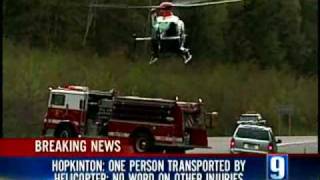 Patient Transfered After Hopkinton Crash [upl. by Lledal595]