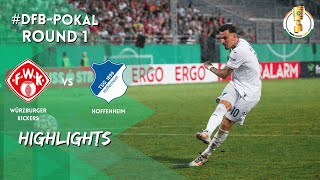 Penalty drama between Würzburger Kickers and Hoffenheim  DFBPokal 2425 highlights [upl. by Silin505]