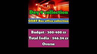 Goat day 9 collection  Goat box office collection  Thalapathy Vijay [upl. by Hinda]