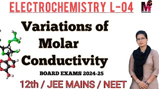 Variations of Molar Conductivity with Dilution and Concentration  Class 12 Electrochemistry [upl. by Durr]