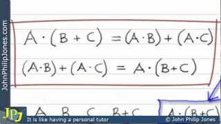 Boolean Distributive Law 3 of 5 [upl. by Enrev]