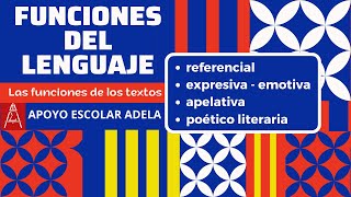 LAS FUNCIONES DEL LENGUAJE LA INTENCIONALIDAD DE LOS TEXTOS [upl. by Quenby]