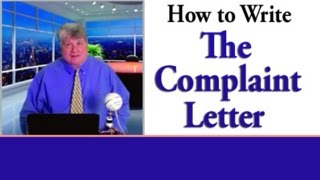 Complaint LetterHow to Write an Effective LetterEmail of Complaint [upl. by Rebliw]