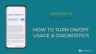 How to Turn OnOff Usage amp diagnostics Android 12 [upl. by Nelg]