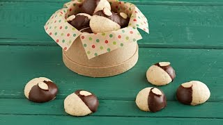 15 Seconds How to Make ChocolateDipped Cookies Video [upl. by Esilegna587]