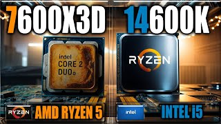 7600X3D vs 14600K Benchmarks  Gaming Benchmarks  Applications Tests [upl. by Ymmor]