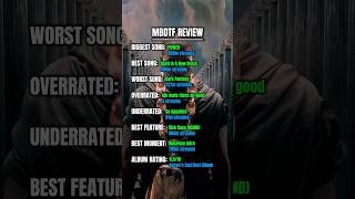 MBDTF Review mbdtf kanyewest kanye albumranking MUSIC hiphop rap ranking songranking [upl. by Yelrahs]